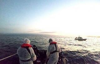 Ayvalık’ta 36 göçmen kurtarıldı
