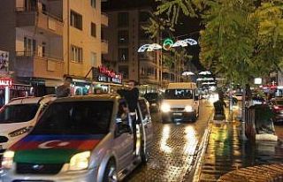 Azerbaycan’a destek için Iğdır’da konvoy oluşturuldu