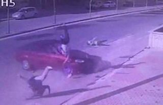 Baba ve oğlunun öldüğü kaza kamerada