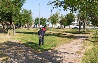 Bağlar’daki yeşil alanlar yenileme çalışmalarıyla...
