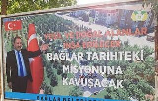 Bağlar’ın yerinde dönüşümü billboardlarda
