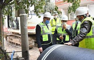 Balıkesir’de içme suyu hattında çalışmalar...