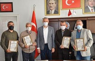 Basın mensuplarına teşekkür belgesi