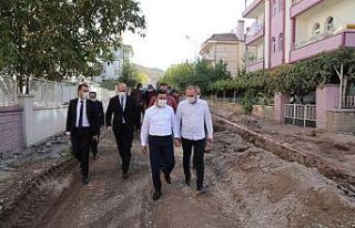 Başkan Arı, Güzelyurt Mahallesinde alt yapı çalışmalarını...