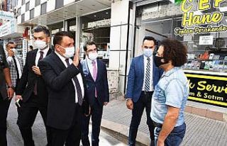 Başkan Gürkan’dan esnaf ziyareti