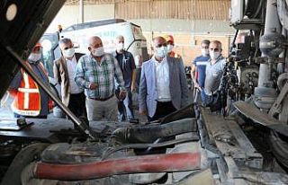 Başkandan belediyenin gizli kahramanlarına ziyaret