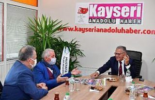 Başkanlardan gazetelere ’Hayırlı Olsun’ ziyareti