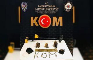 Bayburt’ta tarihi eser kaçakçılığı operasyonunda...
