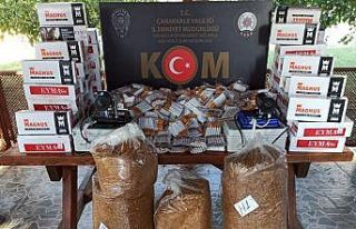 Bayramiç’te kaçak tütün operasyonu