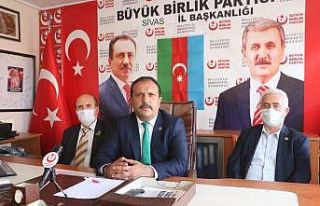 BBP Sivas il başkanlığından Azerbaycan’a destek