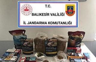 Bigadiç’te jandarmadan kaçak tütün operasyonu