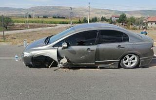 Bir anlık dalgınlık kazaya neden oldu