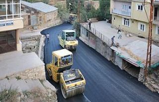 Bitlis Belediyesinden sıcak asfalt çalışmaları