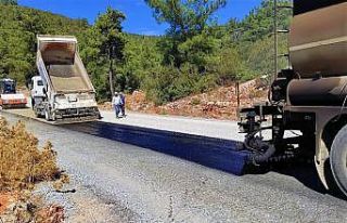 Bodrum Kızılağaç-Çamlık bağlantı yolu asfaltlandı