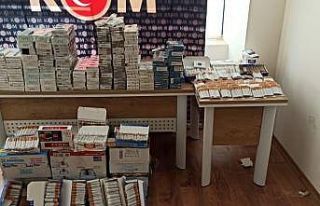 Boya kovalarından kaçak sigara çıktı