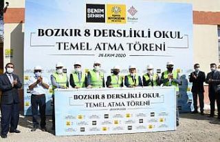 Bozkır’da 8 derslikli okulun temeli atıldı