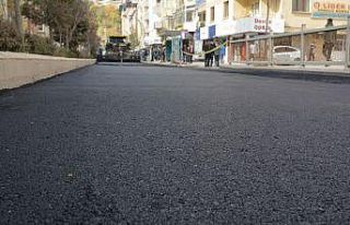 Bulvar Caddesi sıcak asfaltla kaplandı