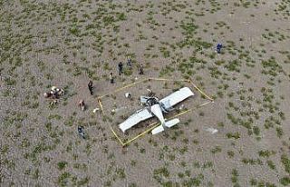 Büyükçekmece’de eğitim uçağı düştü