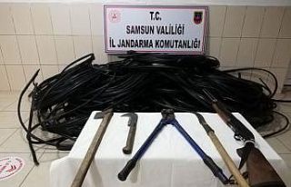 Çarşamba’da kablo hırsızlığı