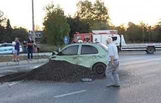 Çarşamba’da trafik kazası: 1 yaralı