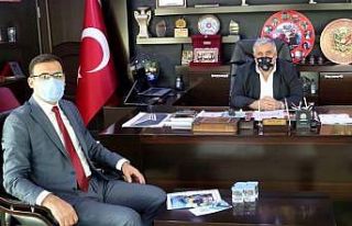 ÇESOB’u ziyaret eden SSK İl Müdürü Ömer Tök;