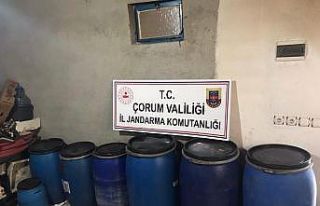 Çorum’da 842 litre kaçak içki ele geçirildi