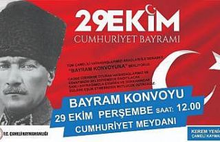 Cumhuriyet Bayramı, konvoylarla kutlanacak