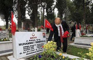 Cumhuriyet Bayramı’nda şehitler unutulmadı