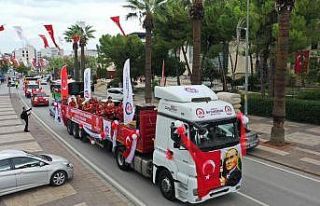 Cumhuriyet Tırıyla bayram coşkusu tüm kenti sardı