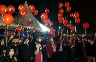 Cumhuriyet’in 97. yılına özel 97 adet balon gökyüzü...