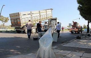 Damperi açılan kamyon PTS kameralarının olduğu...