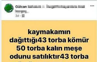 Devletin yardım için verdiği kömürleri satmaya...