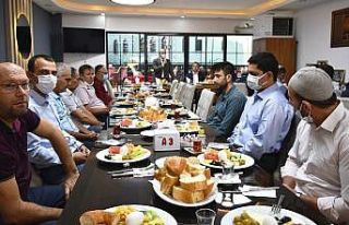 Din görevlileri kahvaltıda buluştu
