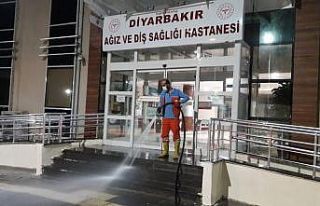 Diyarbakır’daki hastanelerde temizlik ve dezenfekte...