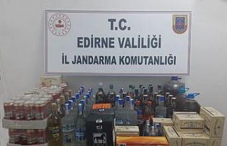 Edirne’de kaçak alkol ve sigara operasyonu
