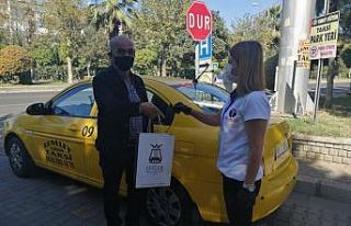 Efeler Belediyesi’nden taksici esnafına korona...