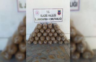 Elazığ’da 150 kilogram kaçak tütün elegeçirildi