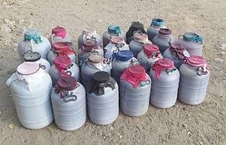 Elazığ’da 1 tondan fazla kaçak içki ele geçirildi