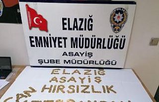 Elazığ’da yüzlerce sahte altın ele geçirildi,...