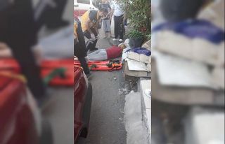 Elma toplarken ağaçtan düşüp hastanelik oldu