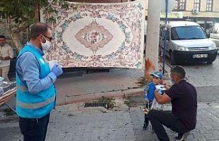 Emet Müftülüğü Korona virüs standı kurdu