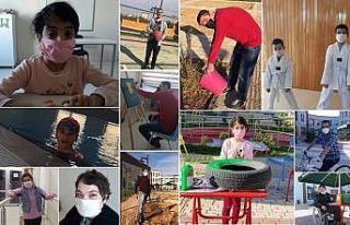 Engelli çocuklardan Başkan Güder’e videolu moral