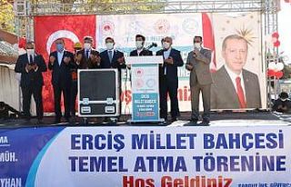 Erciş’te Millet Bahçesi’nin temel atma töreni...
