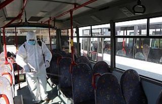 Erzincan’da toplu taşıma araçları dezenfekte...