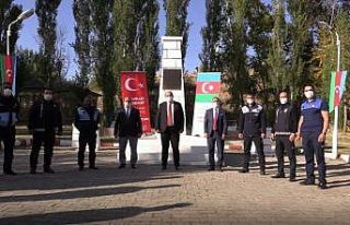 Erzurumlu zabıtalar Azerbaycan’a destek için hazırda...