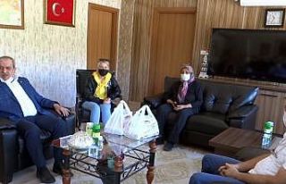 Esnaftan kaymakama ’hoş geldin’ ziyareti