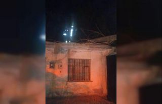 Evin üzerine düşen kavak ağacı korkuttu