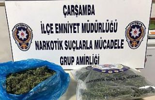 Evinde satışa hazır uyuşturucuyla yakalandı