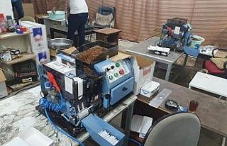 Fabrika gibi çalışan kaçak tütün depolarına...