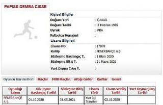 Fenerbahçe’de Cisse’nin lisansı çıktı